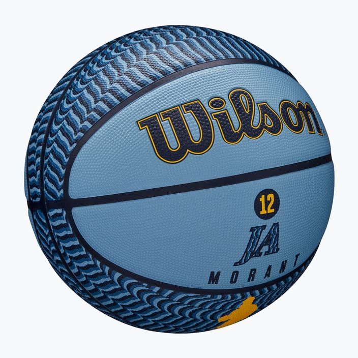 Basketbalová lopta Wilson NBA Player Icon Outdoor Morant modrá veľkosť 7 2