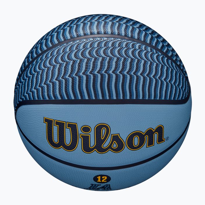 Basketbalová lopta Wilson NBA Player Icon Outdoor Morant modrá veľkosť 7 4