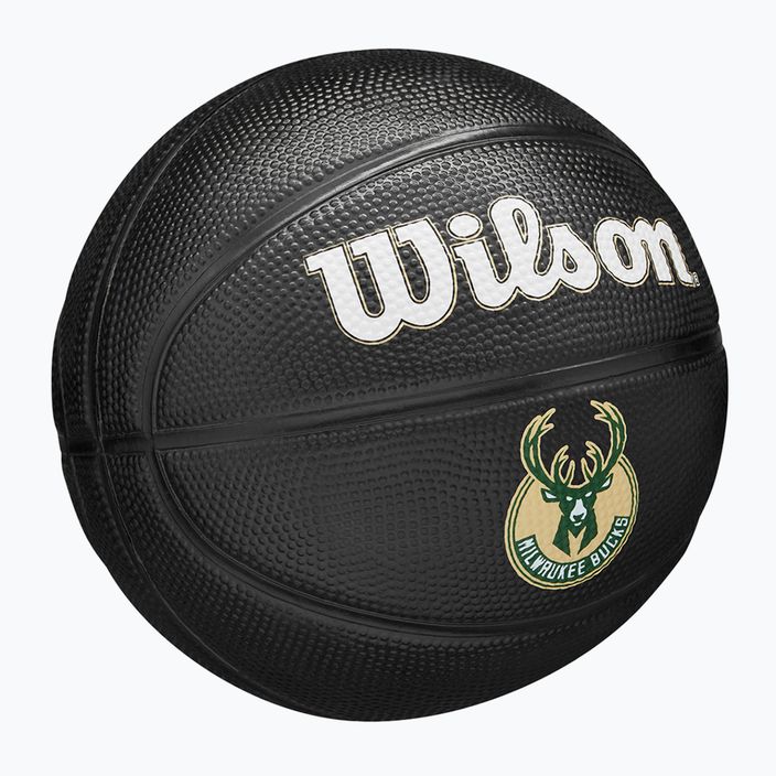 Wilson NBA Team Tribute Mini Milwaukee Bucks basketbal WZ4017606XB3 veľkosť 3 2