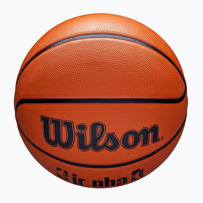Basketbalová lopta Wilson NBA JR Drv Fam Logo hnedá veľkosť 7 4
