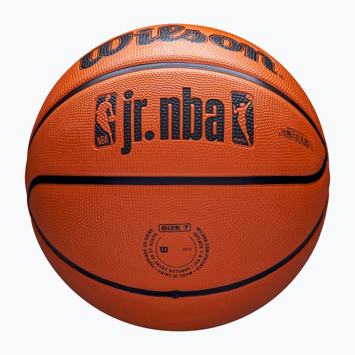 Basketbalová lopta Wilson NBA JR Drv Fam Logo hnedá veľkosť 7 5
