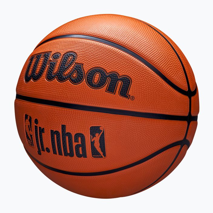 Basketbalová lopta Wilson NBA JR Drv Fam Logo hnedá veľkosť 6 3