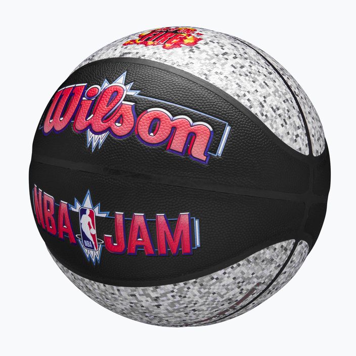 Basketbalová lopta Wilson NBA Jam Indoor Outdoor black/grey veľkosť 7 3