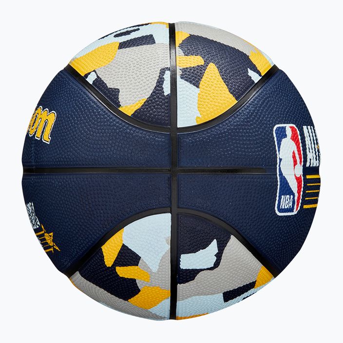 Basketbalová lopta detská Wilson 2024 NBA All Star Mini + krabica hnedá veľkosť 3 7