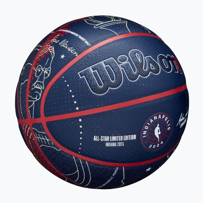 Basketbalová lopta Wilson 2024 NBA All Star Collector + krabica hnedá veľkosť 7 2