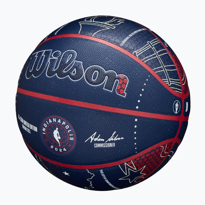 Basketbalová lopta Wilson 2024 NBA All Star Collector + krabica hnedá veľkosť 7 3