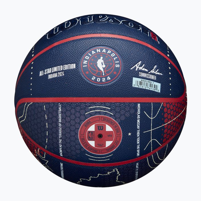Basketbalová lopta Wilson 2024 NBA All Star Collector + krabica hnedá veľkosť 7 5