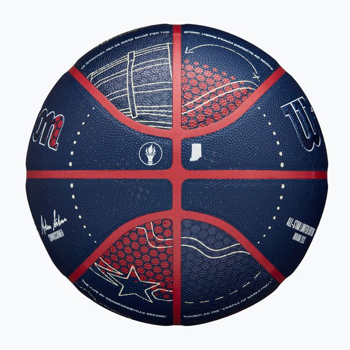 Basketbalová lopta Wilson 2024 NBA All Star Collector + krabica hnedá veľkosť 7 6