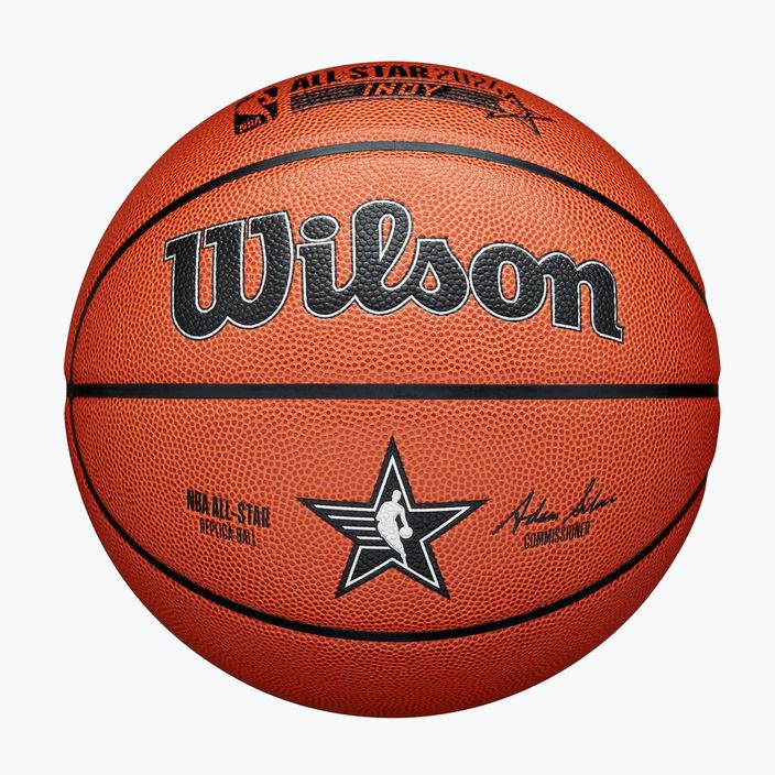 Basketbalová lopta Wilson 2024 NBA All Star Replika + krabica hnedá veľkosť 7