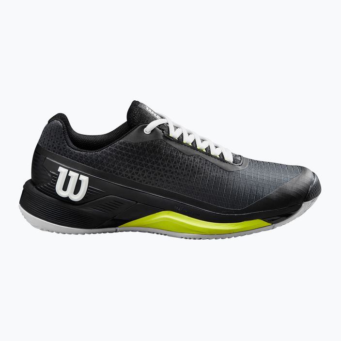 Pánska tenisová obuv Wilson Rush Pro 4.0 Clay black/white/safety yellow 9