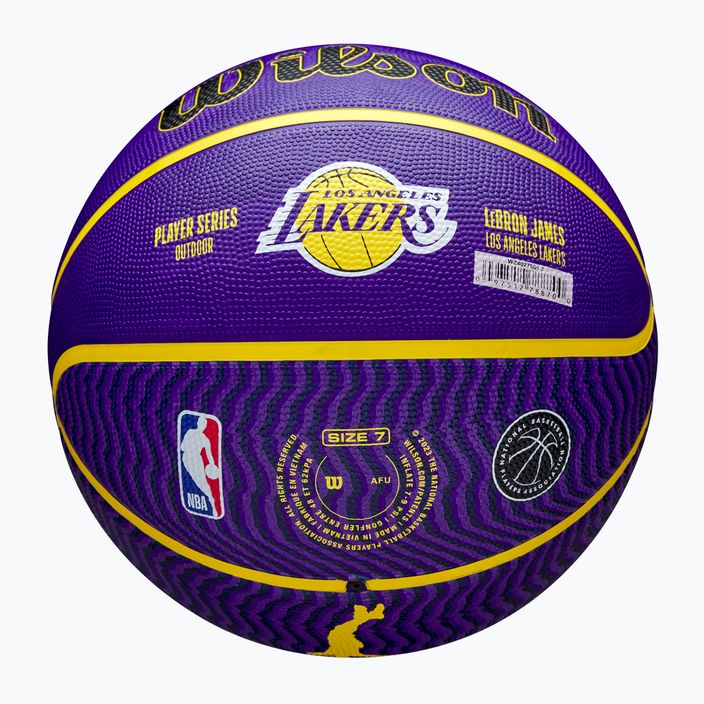 Basketbalová lopta Wilson NBA Player Icon Outdoor Lebron modrá veľkosť 7 6