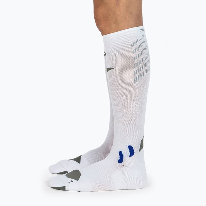 Joma Dlhé kompresné ponožky biele 4