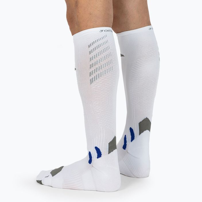 Joma Dlhé kompresné ponožky biele 5