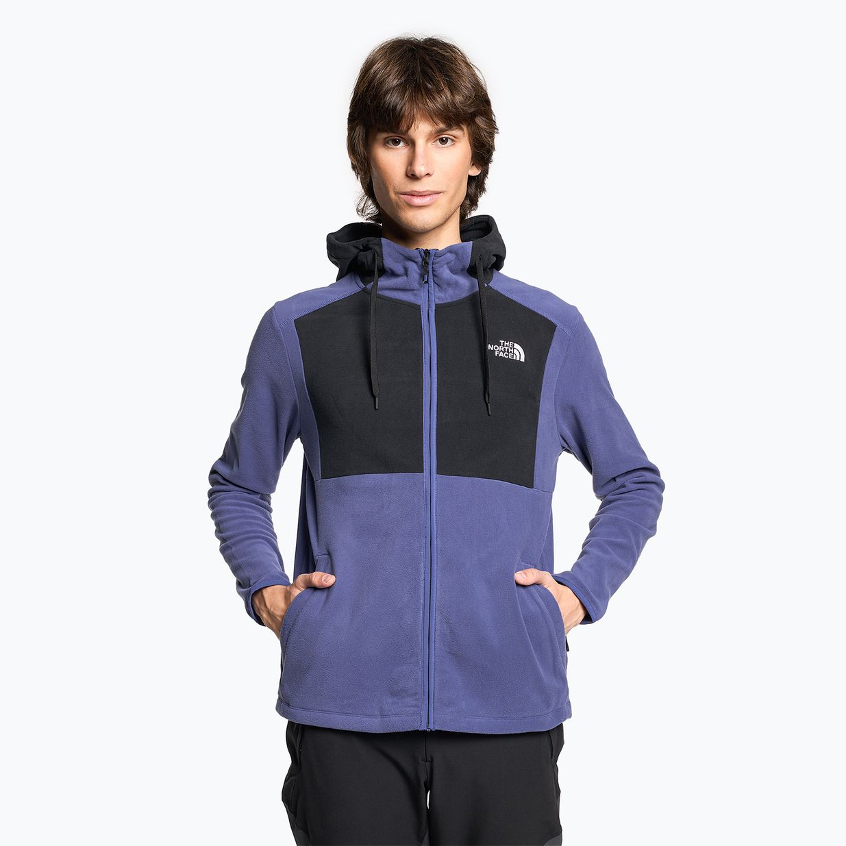 Pánska celozapínacia fleecová mikina The North Face Homesafe cave blue/black