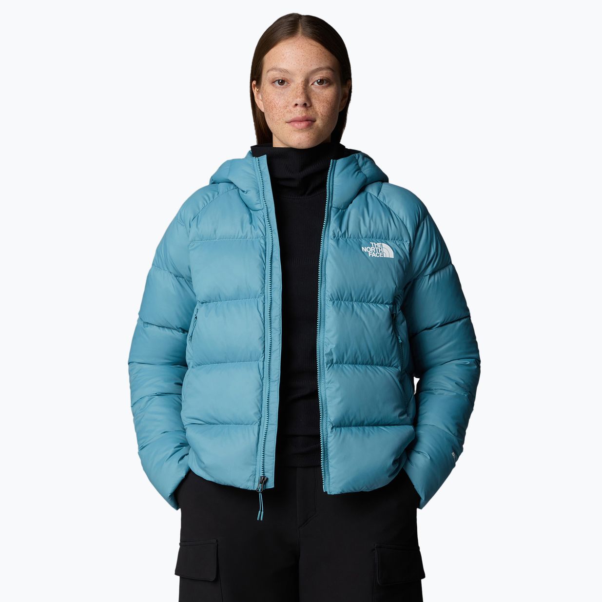 Dámska páperová bunda The North Face Hyalite Down Hoodie algae blue 4