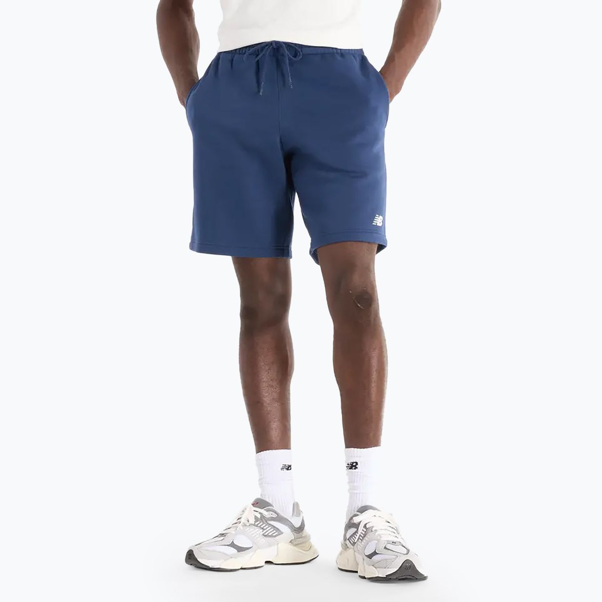 Pánske šortky New Balance Fleece Short 9" navy