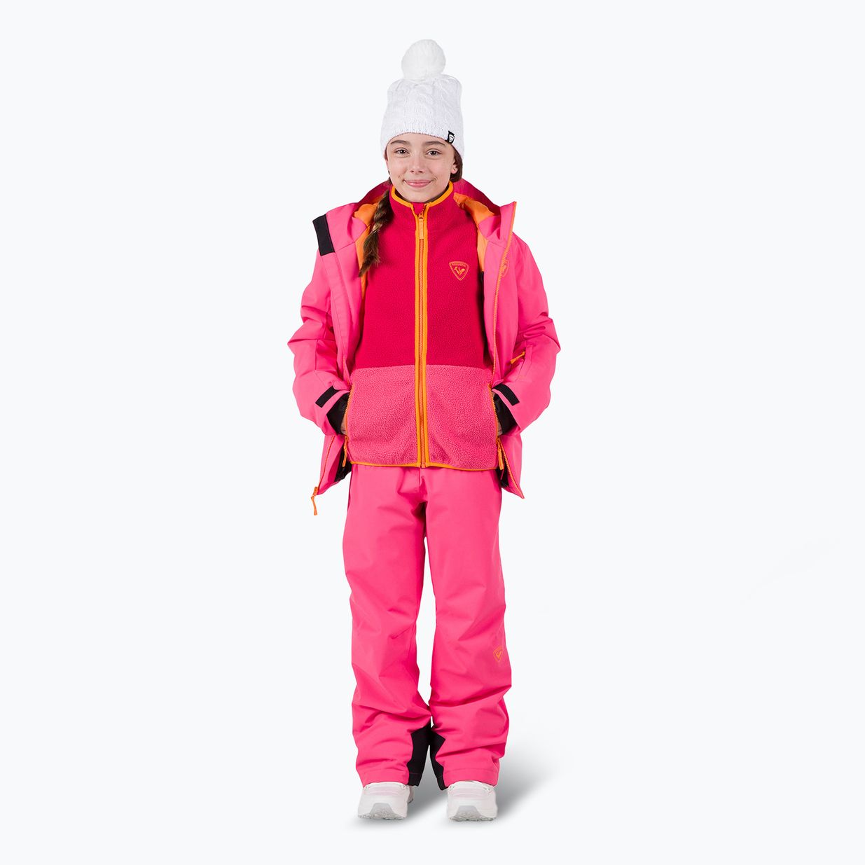 Detská mikina Rossignol Jr Alltrack Fleece tea rose 2