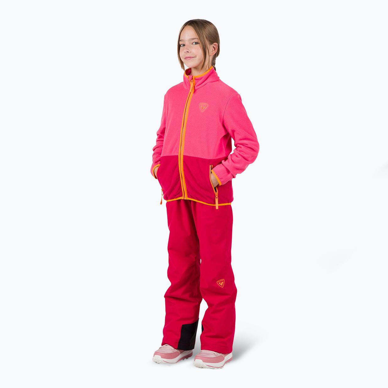 Detská mikina Rossignol Jr Strawpile Fleece Fz tea rose 2