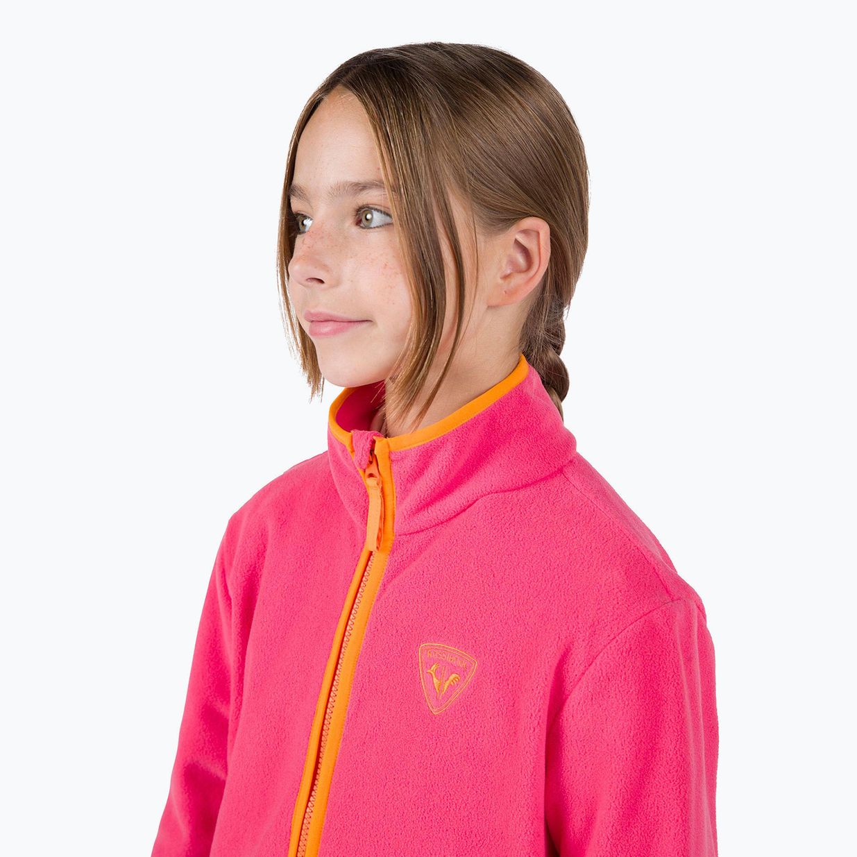 Detská mikina Rossignol Jr Strawpile Fleece Fz tea rose 4