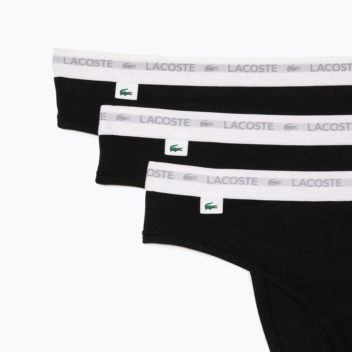 Dámske nohavičky Lacoste 8F1341 3 páry black 2