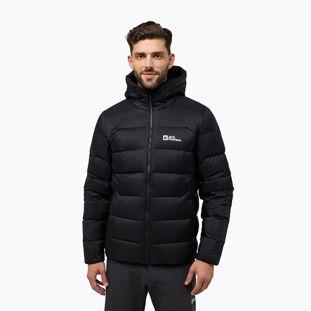 Pánska páperová bunda Jack Wolfskin Nebelhorn Down Hoody black