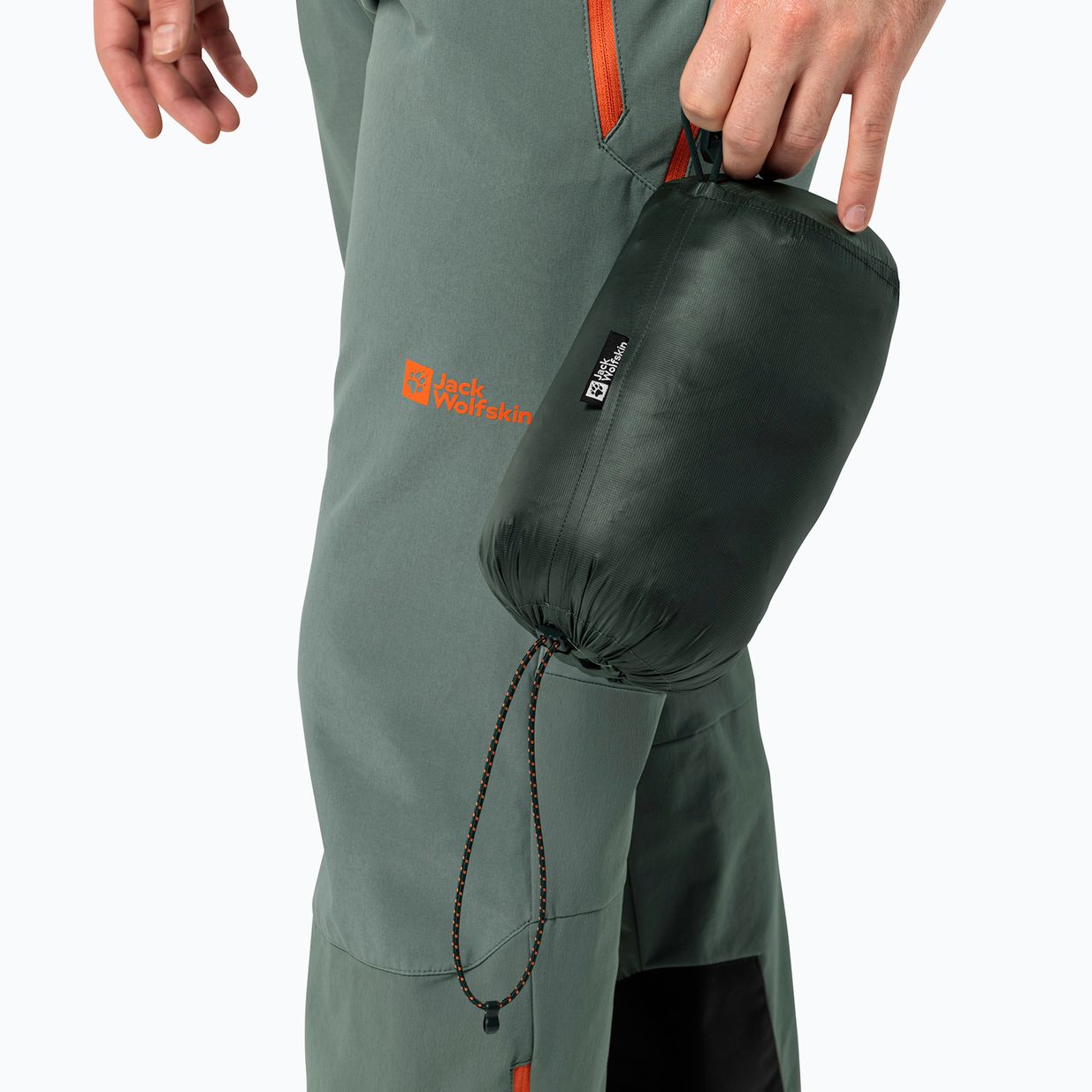 Jack Wolfskin Alpspitze Down Hoody hedge green pánska lyžiarska bunda 6