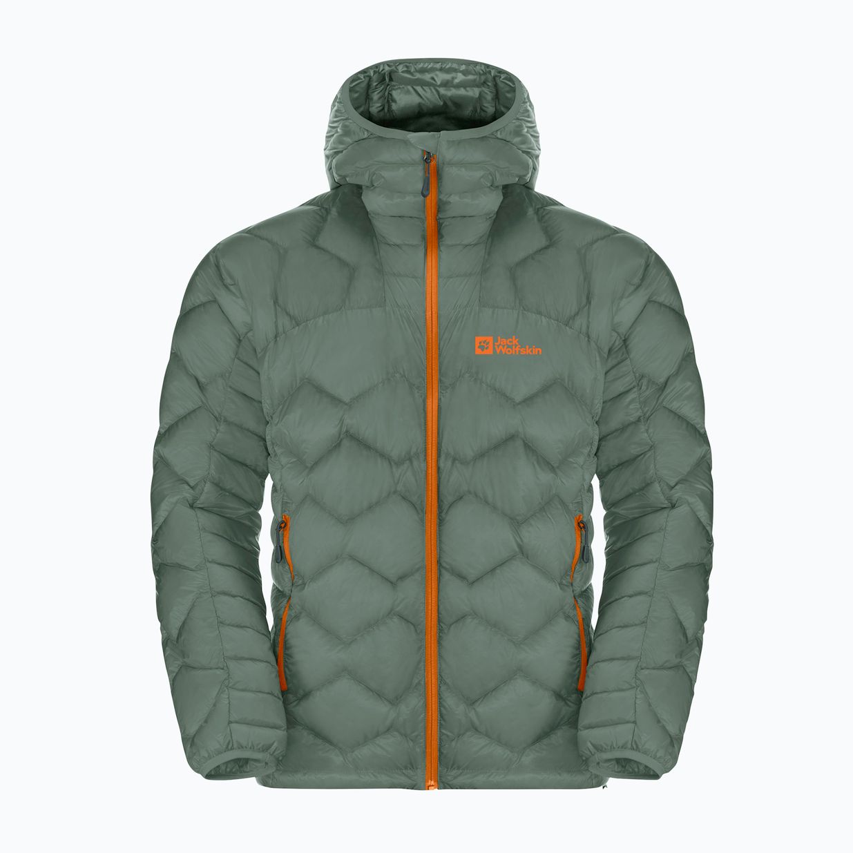 Jack Wolfskin Alpspitze Down Hoody hedge green pánska lyžiarska bunda 7