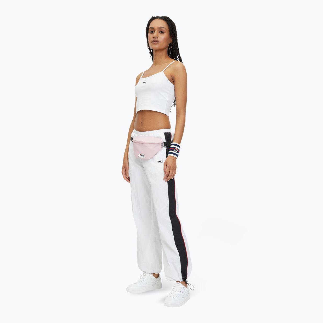 Dámske tričko FILA Loni Cropped Spaghetti bright white 2