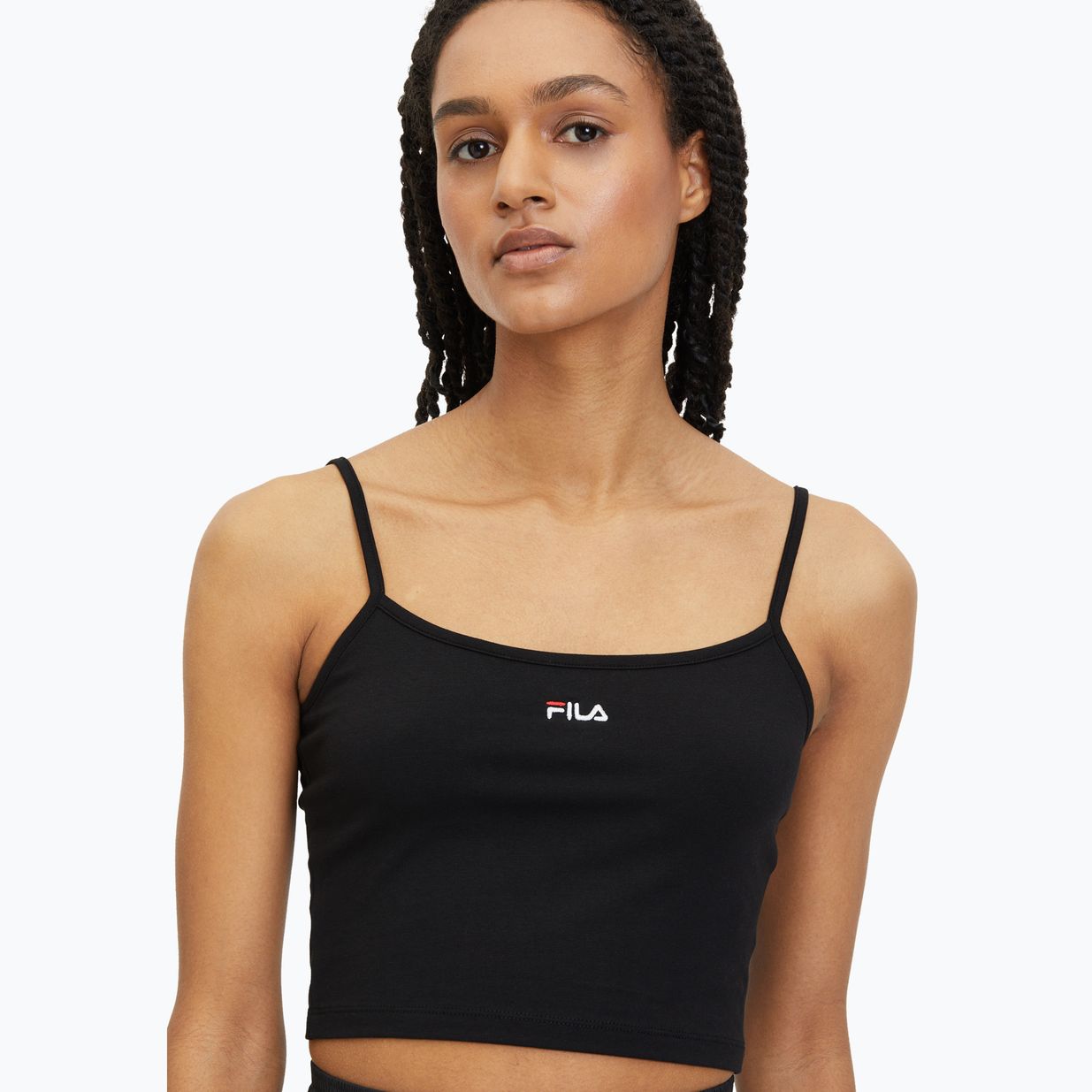 Dámske tričko FILA Loni Cropped Spaghetti black 4