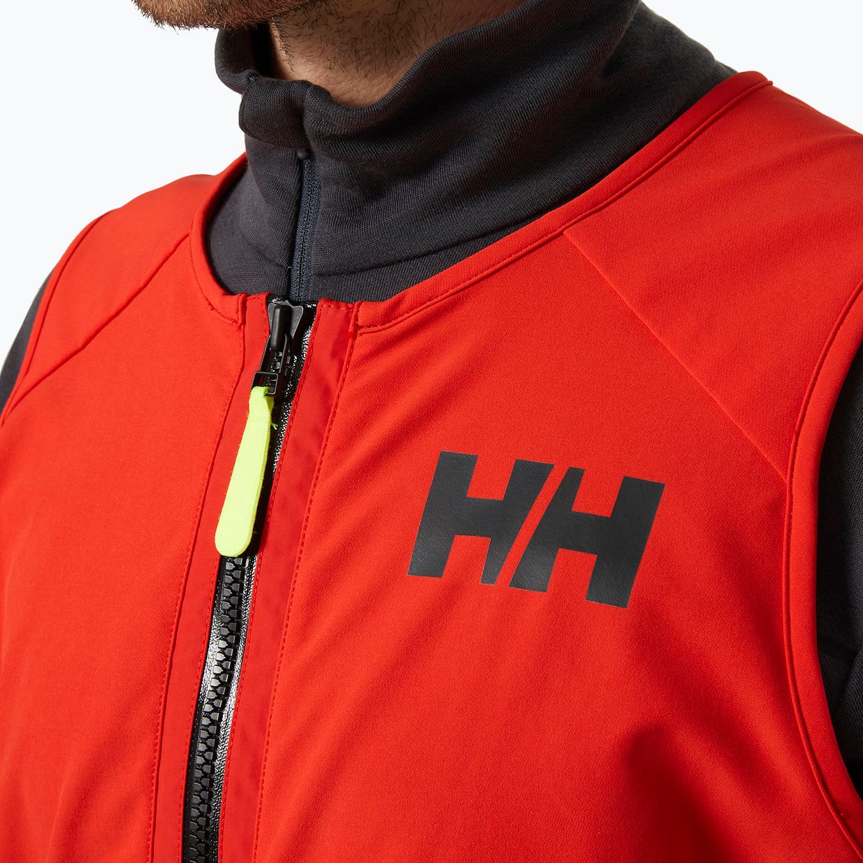 Pánske plachetnicové nohavice Helly Hansen Aegir Race Salopette 2.0 alert red 3