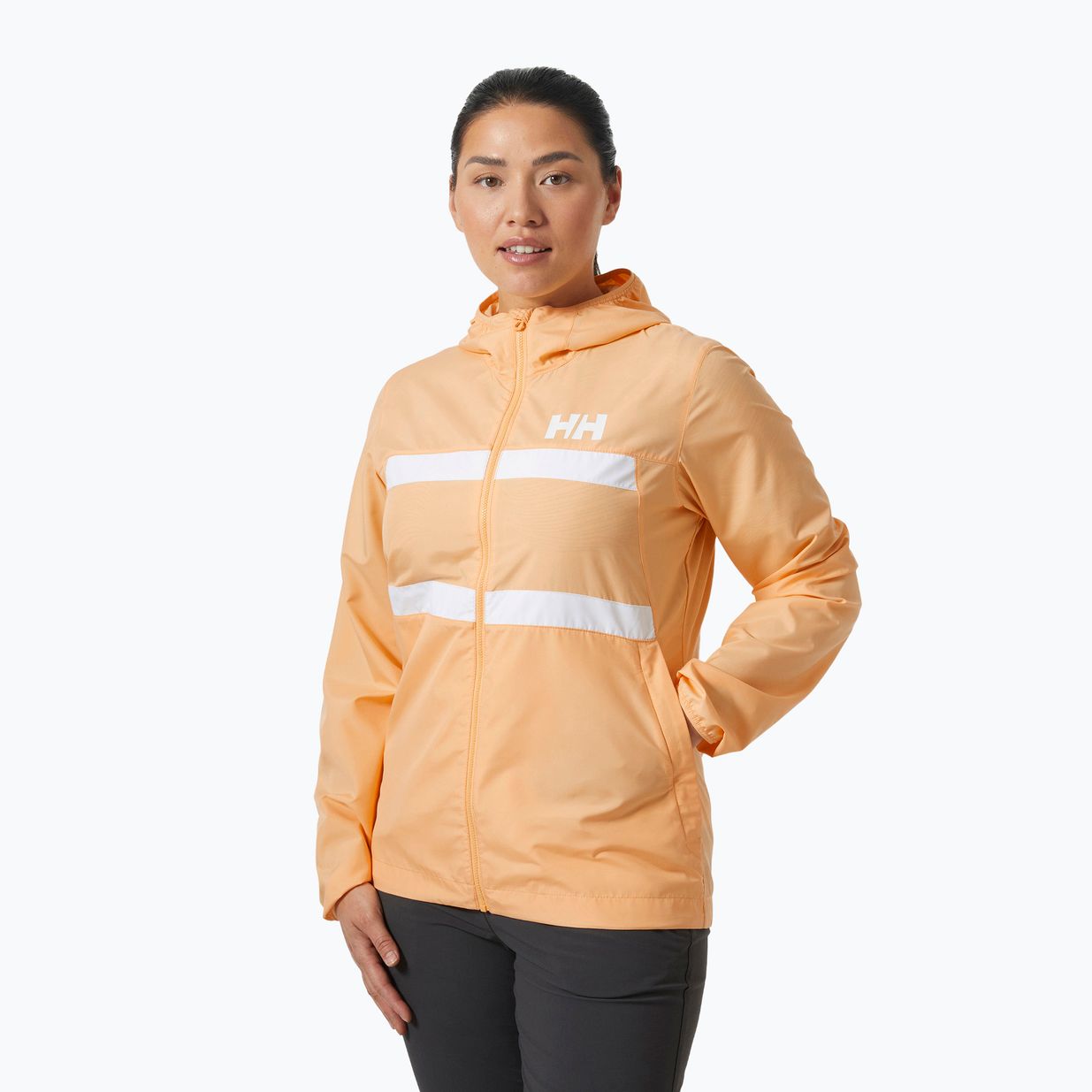 Dámska bunda  Helly Hansen Salt Stripe Windbreaker miami peach