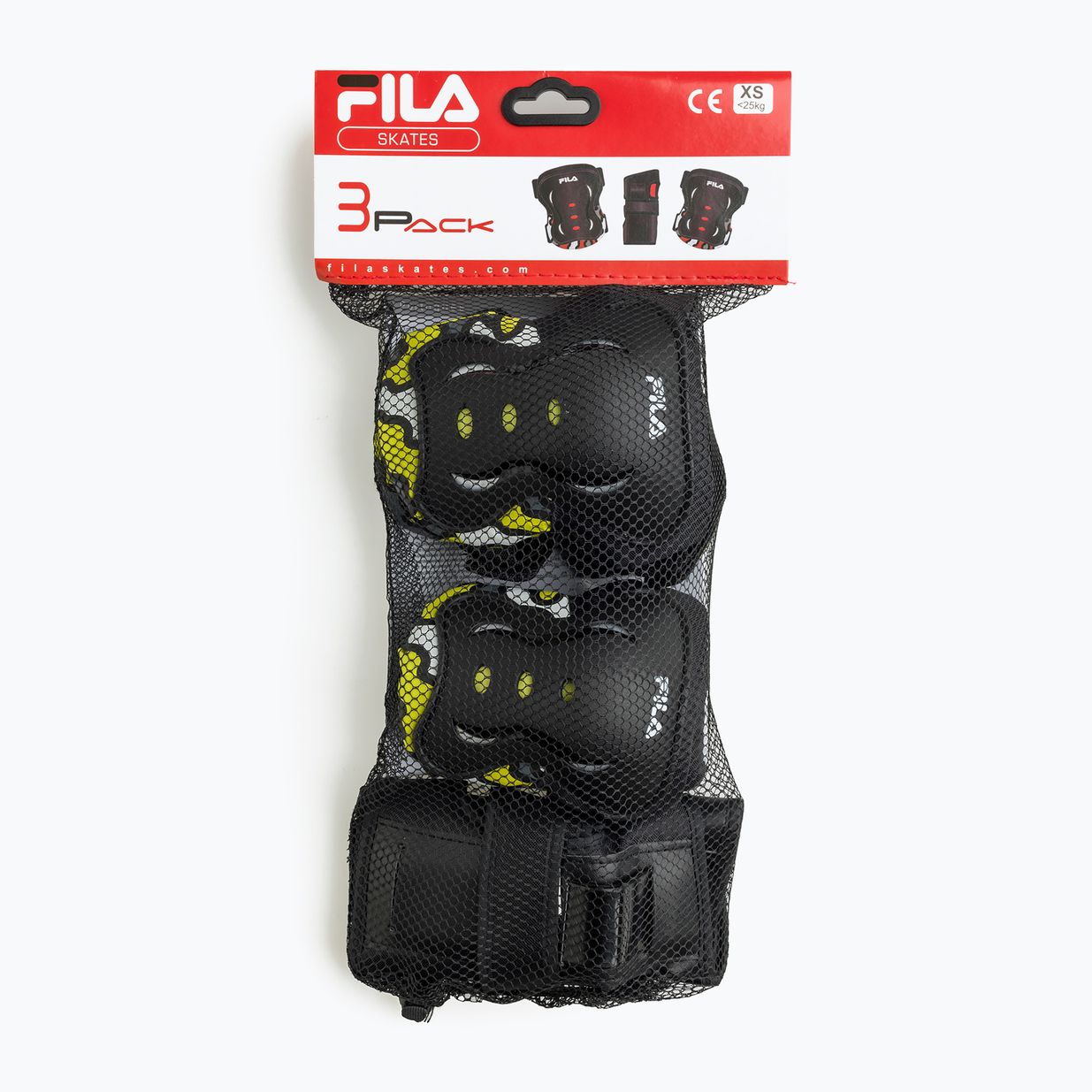 Sada detských chráničov FILA FP Gears black/yellow 9