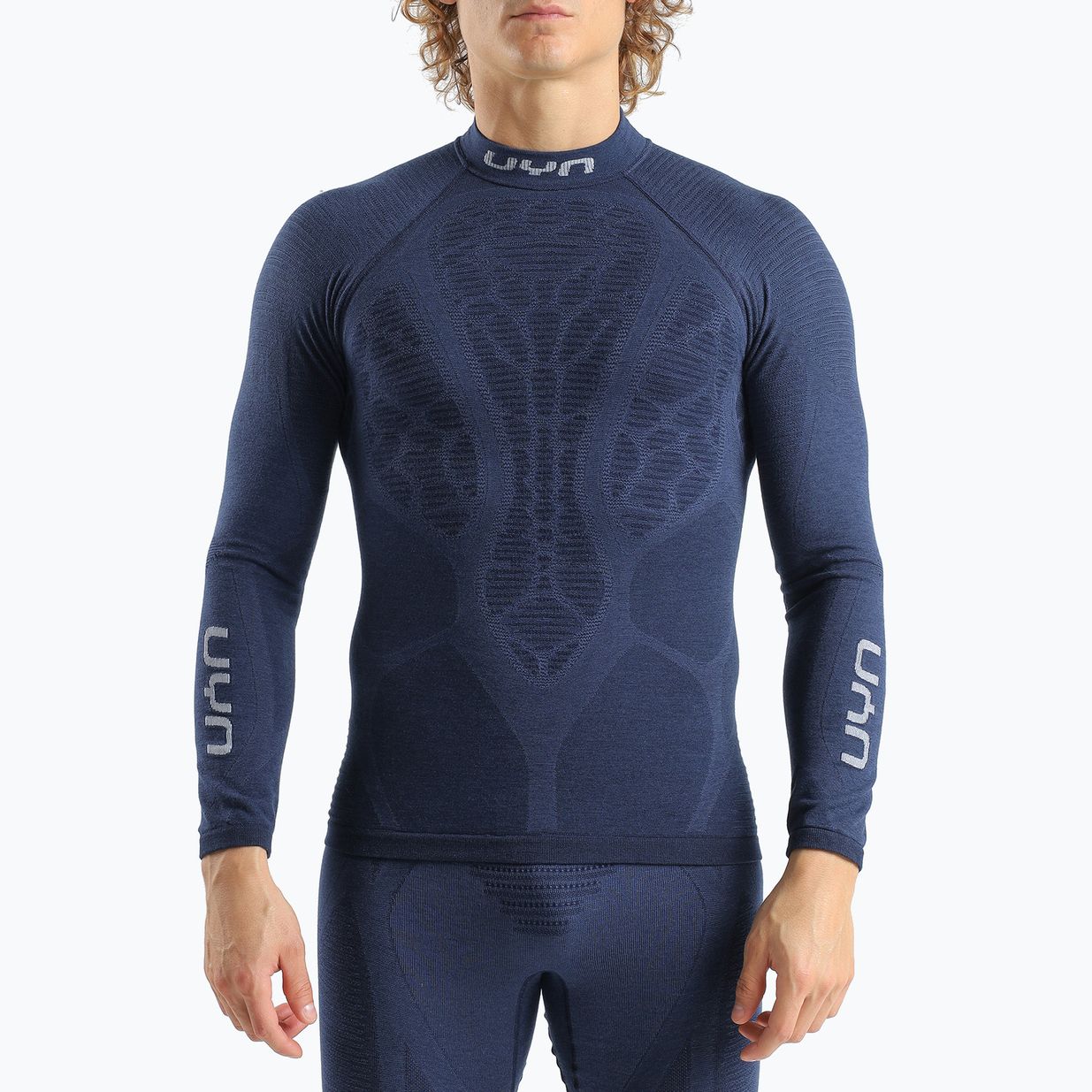 Pánsky termoaktívny longsleeve UYN Elevatyon Biomorph LS Turtle Neck indaco