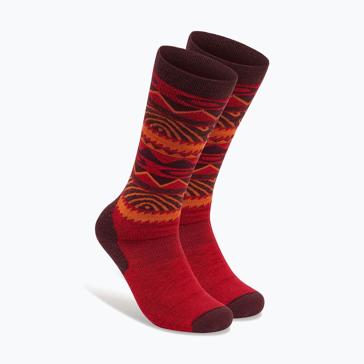 Lyžiarske ponožky Oakley Wanderlust Perf Socks 2.0 grenache norway pattern