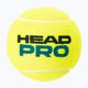 HEAD Pro tenisové loptičky 4 ks žlté 571604 2