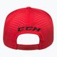CCM Small Logo Flat Brim SR baseballová čiapka červená 3