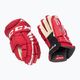 Hokejové rukavice CCM JetSpeed FT4 Pro SR červená/biela