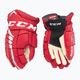Hokejové rukavice CCM JetSpeed FT4 Pro SR červená/biela 2