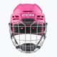 Detská hokejová prilba CCM Tacks 70 Combo pink 2