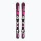 Detské zjazdové lyže Salomon Lux Jr S + C5 bordeau/pink