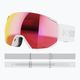 Lyžiarske okuliare Salomon Radium white/sigma poppy red L4753 7