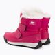 Detské trekové topánky Sorel Whitney II Strap Wp cactus pink/black 3