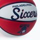 Wilson NBA Team Retro Mini Philadelphia 76ers basketbal červená WTB3200XBPHI veľkosť 3 3