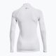 Dámske tréningové tričko s dlhým rukávom Under Armour Authentics CG Mockneck white/black 8