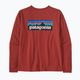 Dámske trekingové tričko Patagonia P-6 Logo Responsibili-Tee LS burl red 6