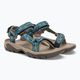 Dámske turistické sandále Teva Terra Fi 5 Universal foggy mountain blue / green 3