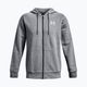 Pánska mikina Under Armour Essential Fleece Full Zip Hood Training Sweatshirt Grey 1373881