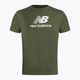 New Balance Essentials Stacked Logo Co pánske tréningové tričko zelené NBMT31541DON 5