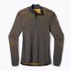 Pánske termoaktívne tričko Smartwool Intraknit Thermal Merino Baselayer 1/4 charcoal/honey gold s dlhým rukávom 3