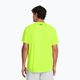 Pánske tréningové tričko Under Armour Tech Textured s vysokou viditeľnosťou žltá/čierna 2